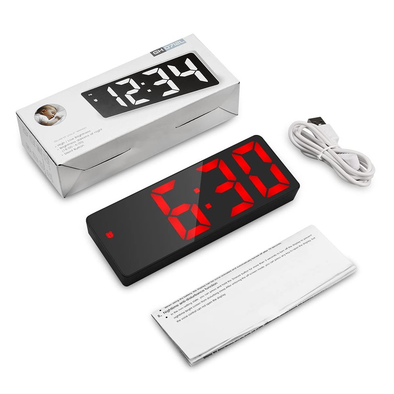 Digital LED Clock, Alarm Clock, Desk Clock, Table Clock, Temperature