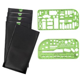 Traffic Drawing Template - for Accident Reconstruction - Case of 5 Template Sets