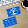 3PCS BlueMetal Sobriety Card/Twisted Tree of Life Gifts for Men