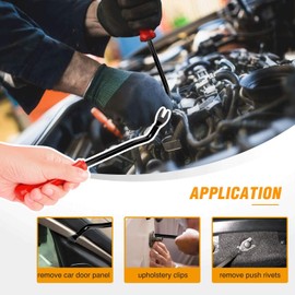 Bumper Retainer Clips with Fastener Remover Car Plastic Rivets Push Retainer Kit -Door Trim Panel Clips for Toyota GM Ford Honda Acura Chrysler | GOOACC 480PCS 