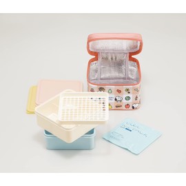 Skater KCPC2 Snoopy Picnic Vacation Lunch Box with Cooler Bag Included, Made in Japan, 8.5 fl oz (2240 ml)