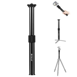 PULUZ DSLR Camera Tripod Legs Extension Pole Metal Extension Pole Tripod Handheld Monopod Extension Rod Gimbal 3/8 1/4 Screw Telescopic Stabiliser Tube