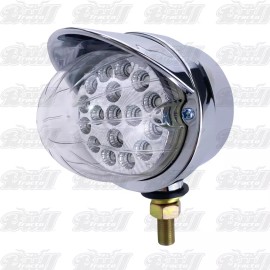 GR Single-Sided Auxiliary Watermelon LED Lights With Crome Visor (2 lights)