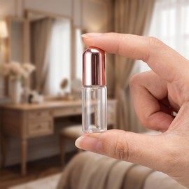 Botella Roll-on Recargable 3 Ml Botellas De Aceite Esencial Y Perfume De Viaje Con Tapa Ajustada Kit De 10 Para Subenvase Y Uso Diario