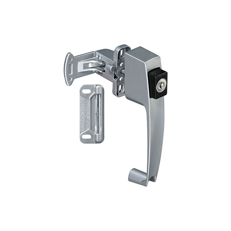 National Hardware N178-384 Pushbutton Latch in Silver, 1-3/4"