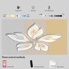 JAYMP Flower Shaped Ceiling Light Dimmable Modern Ceiling Lamp Remote