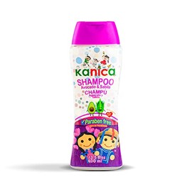 Kanica Shampoo Libre de parabenos, con Sábila y Aguacate, 400ml Shampoo para la familia