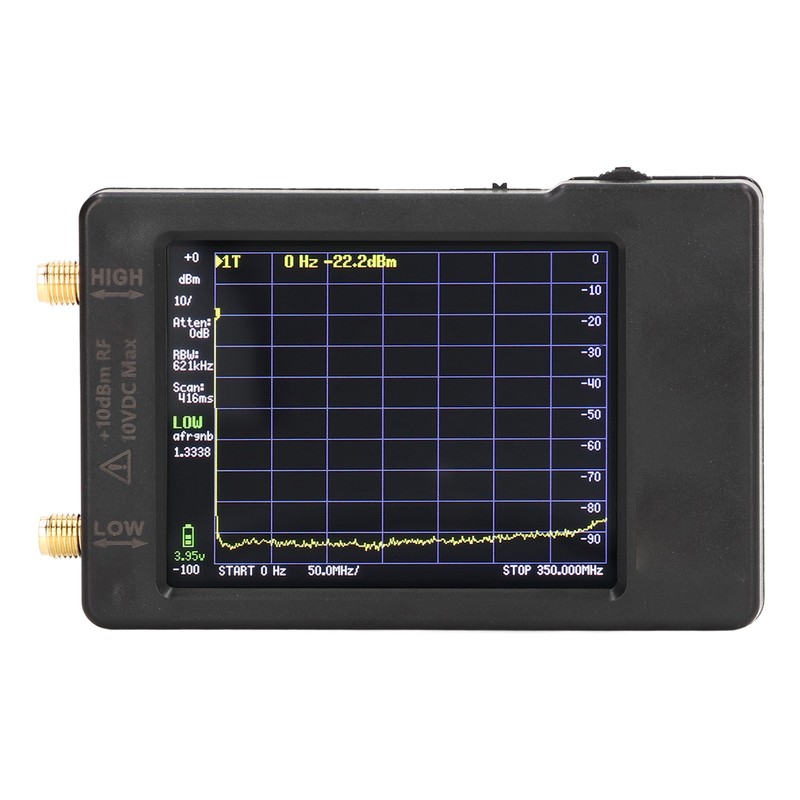 2.8in Handheld Spectrum Analyzer Frequency Antenna Analyzer 100kHz‑350MHz 240MHz‑960MHz