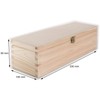 Oblong Wooden Box with Lid | 33 x 10 x