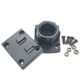 ChargerCity 25mm/1" inch Ball socklet to AMPs Connection Adapter + Dual T Plate for 1" inch Ball Connection Mount and Arkon Robust Series Mount (25mm-AMPS-2T)