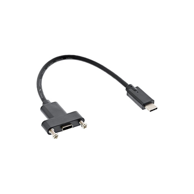 InLine® 33441G 3.1 Adapter Cable, Stecker C auf C Panel