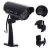 jojofuny 2pcs Fake CCTV Realistic Imitation Security Flashing Led Light