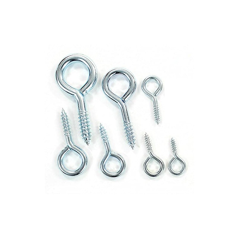 SISI UK® 20 x Heavy Duty Screw in Eye Hooks