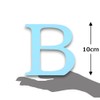 10cm Alphabet Letter Blue Clarity Canvas Initial Object (B)