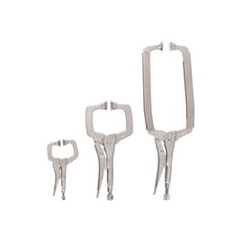 TEKTON Swivel Pad Locking C-Clamp Set (3-Piece) | CLC91102