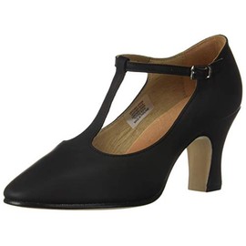 Bloch Women's Chord T-Bar Strap 3" Dance Shoe, Black, 8 Medium US