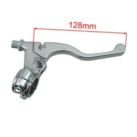 TC-Motor Shorty Handle Clutch Brake Levers for TT-R 110E 125E 50E 90E DR-Z 110 125 KLX 110R 125 CRF 100F 70F 80F XR 200 75 Pit Dirt Bike (Silver Left Clutch Lever)