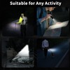 KunHe 2Pack 800 lumens 1200mAh EDC Flat Flashlight Rechargeable Small