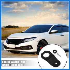 VekAuto Engine Water Tank Radiator Bracket Radiator Stay Mount Bracket and Washer Kit for Honda Civic 1996-2000 Aluminum Alloy Black 1 Set Auto Accessories