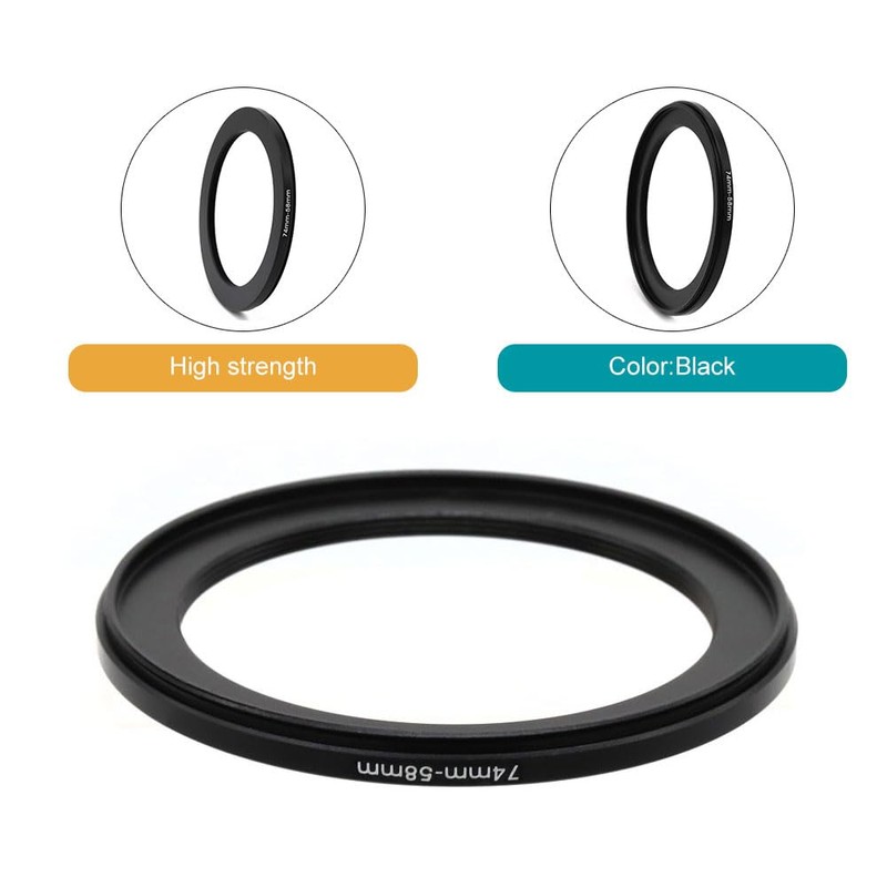 LingoFoto 39-40.5/42/43/46/49/52/55/58/62/67/72/77/82mm Step Up & Step Down Rings Adapter for