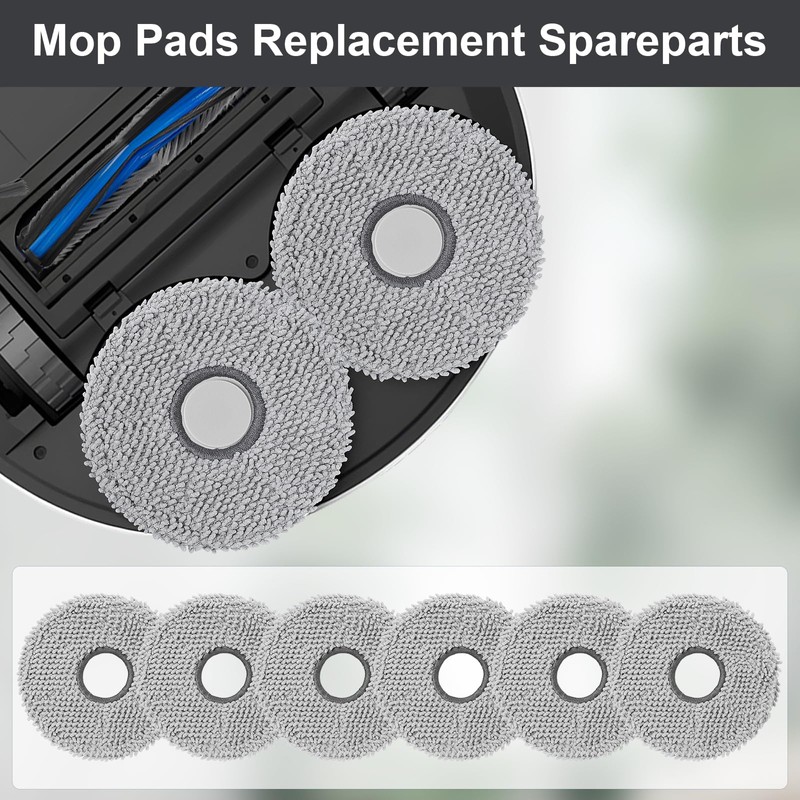 6 Pack Mop Pads for Ecovacs Deebot N30 Pro /