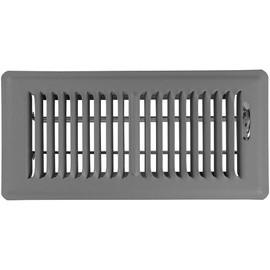 Shoemaker Manufacturing, Storm Gray, 4x10, Premium Floor Register, All Steel Heavy Duty Vent Cover