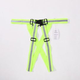 DRESBE Reflective Vest Gear Unisex Warning Vests Adjustable Laser Safety Band for Night Running Cycling Jogging Walking (Fluorescent Green)