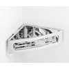 WENKO Turbo-Loc Bralia Corner Shelf Bathroom Shelf Fixing No Drilling