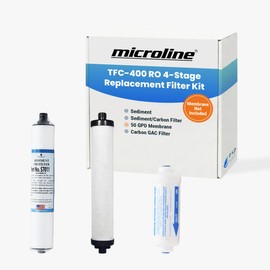 Microline TFC-400 RO Replacement Filter Kit – Annual Supply Bundle Includes Filters S7011, S7028, K2333-KK, Reverse Osmosis Membrane Not Included, Use with TFC-400 Under-sink Drinking Water System