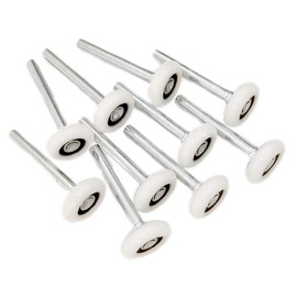 FKG 2" Inch Nylon Garage Door Roller 6200ZZ Shield Bearing, 4" inch Stem, Set of 10