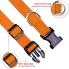 Reflective Dog Collar with Buckle Adjustable Safety Nylon Collars for