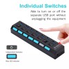 Universal 7 Ports USB Hub 3.0 Powered Splitter ON/OFF Switch