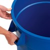 Global Industrial 32 Gallon Garbage Can, Blue, No Lid