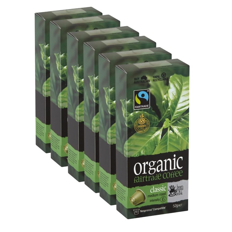 bean ground & drunk Organic Fairtrade Classic coffee 10 aluminium