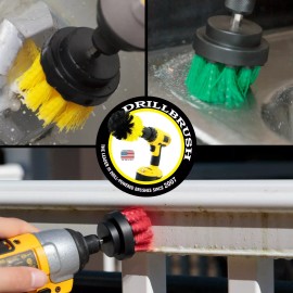 Drillbrush Drill Brush Power Scrubber 3 Piece Multi-use 3 piece Drill powered brush set