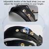 JIAMIAN Universal Black Genuine Leather Sax Neck Strap, Premium Saxophone