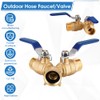 water spigot splitter with 4" Valve Handles, Hose Bib Splitter