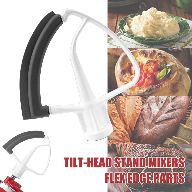 Flexible Flat Stirrer for Kitchen-Aid for 4-5 Quart Bowls, Flexible