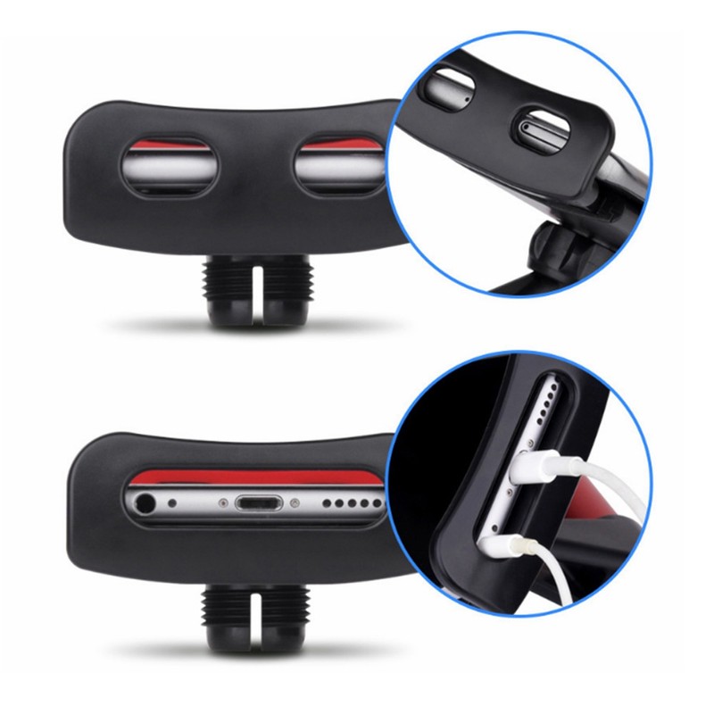 Car Headrest Mount 360° Rotating Tablet Phone Holder Backseat BracketRed