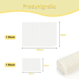 2 Stück Teppich antirutschunterlage, rutschfeste unterlage Anti rutsch teppichunterlage für Teppich Schubladen Sofas