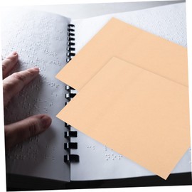 DIYEAH 20pcs Braille School Supplies Braille Papers Blind People Supplies Writing Papers for Blind Handwriting Paper Practice Paper Braille Learning Supplies Blinder Writing Paper