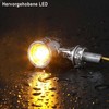 evermotor 12 V Mini LED Indicator Motorcycle E Approved, Chrome-Plated