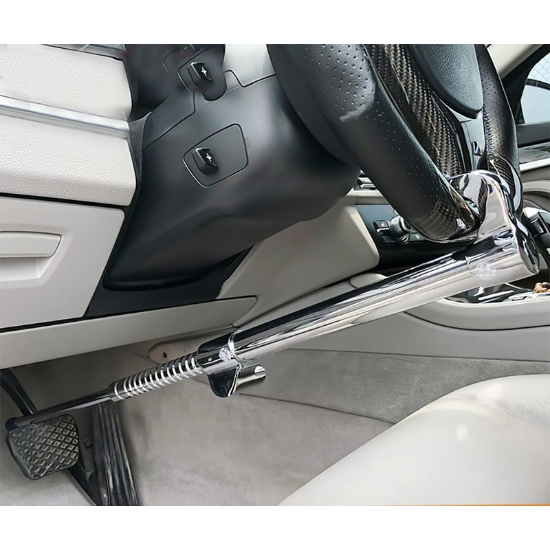 Elsjoy Steering Wheel to Brake Lock with Keys, Anti-Theft Car