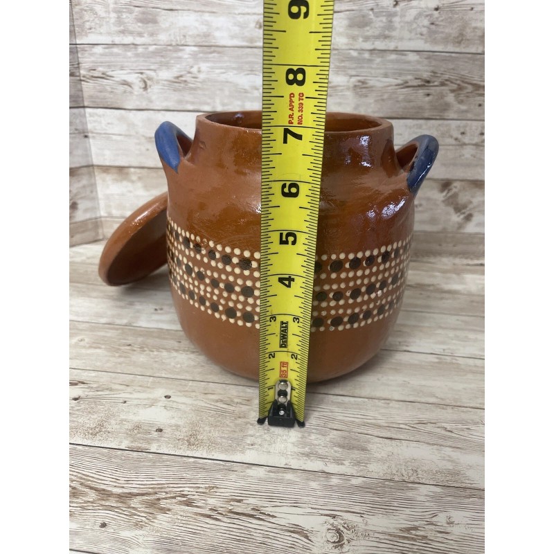 Olla de Barro con tapa Terracota Bean Soup Pot with