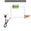 CARSANBO Momentary Push Button Switch 12V 24V Small Switch, 20