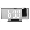 Projection Digital Alarm Clock USB Charging Automatic Dimming LED Mirror