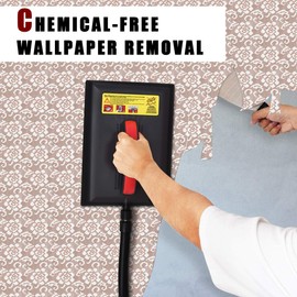IRONMAX Wallpaper Steamer, Chemical Free Wall Paper Remover with 10 FT Cooling-Touch Hose and Large Steam Plate, Lightweight Wallpaper Remover Machine for Home Use