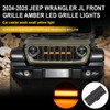 ouylycjo 5PCS Front Grille Lights for Jeep Wrangler 2024 2025，Car