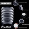 50 Pieces Silver Dollar Case 38 mm Coin Capsules Silver