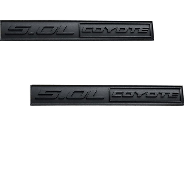 Fidida 2PC 5.0L Coyote Emblem Decal Car Engine Letters Decal